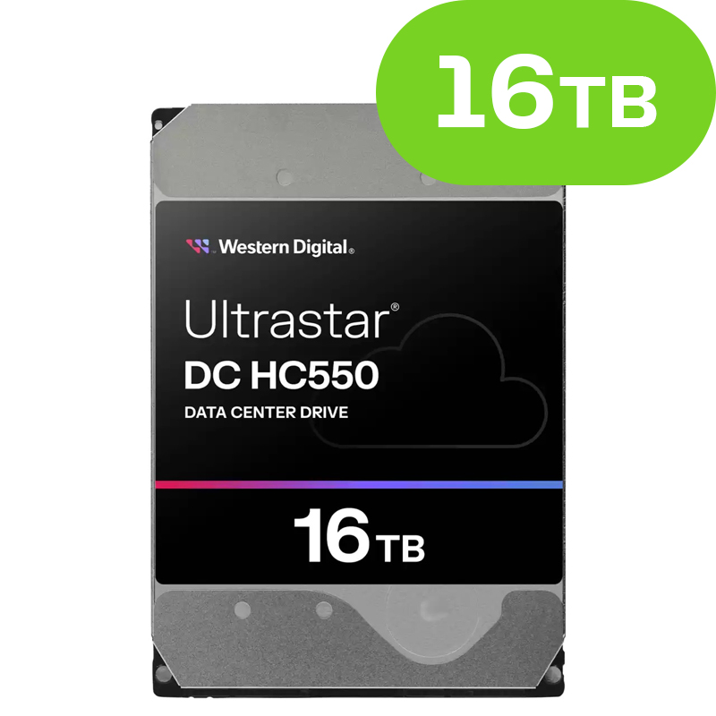 16TB Western Digital Ultrastar DC HC550 SATA Enterprise WUH721816ALE6L4 ...